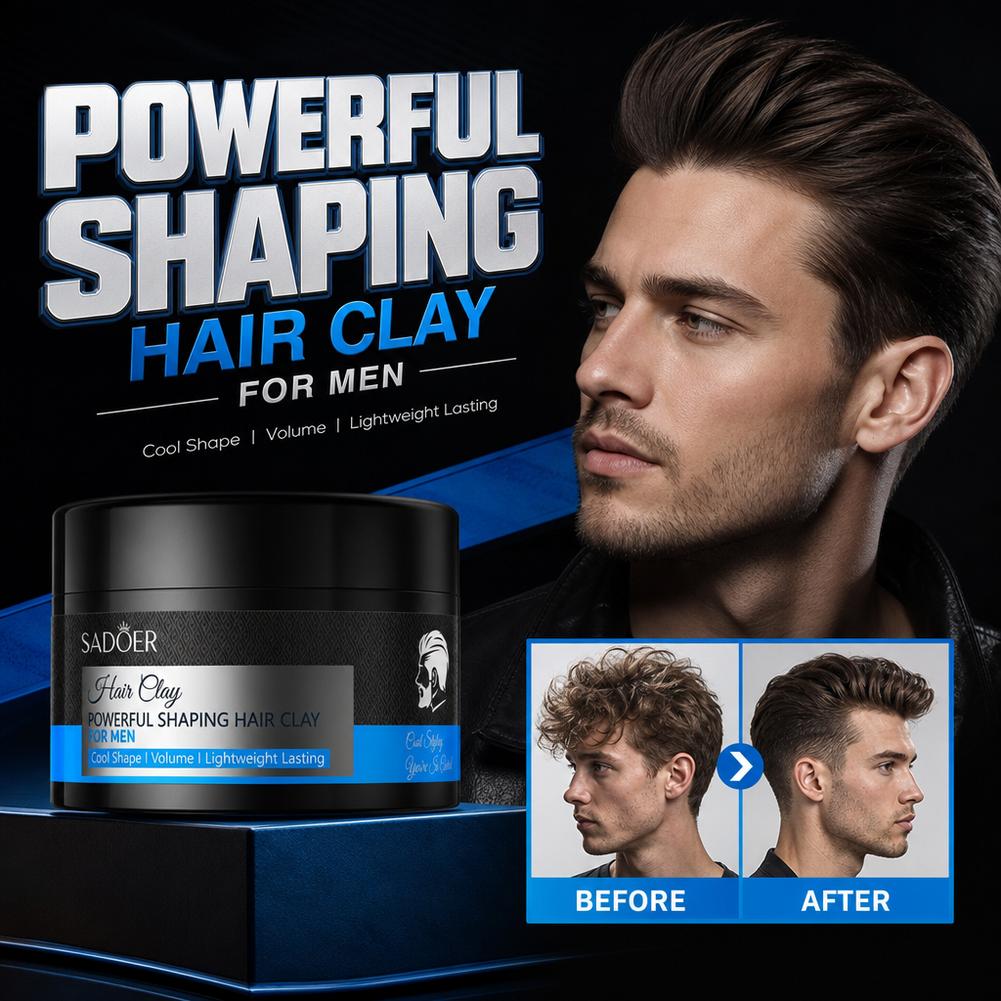 Men'S Grooming Cream - Matowa glinka do stylizacji włosów, mocne