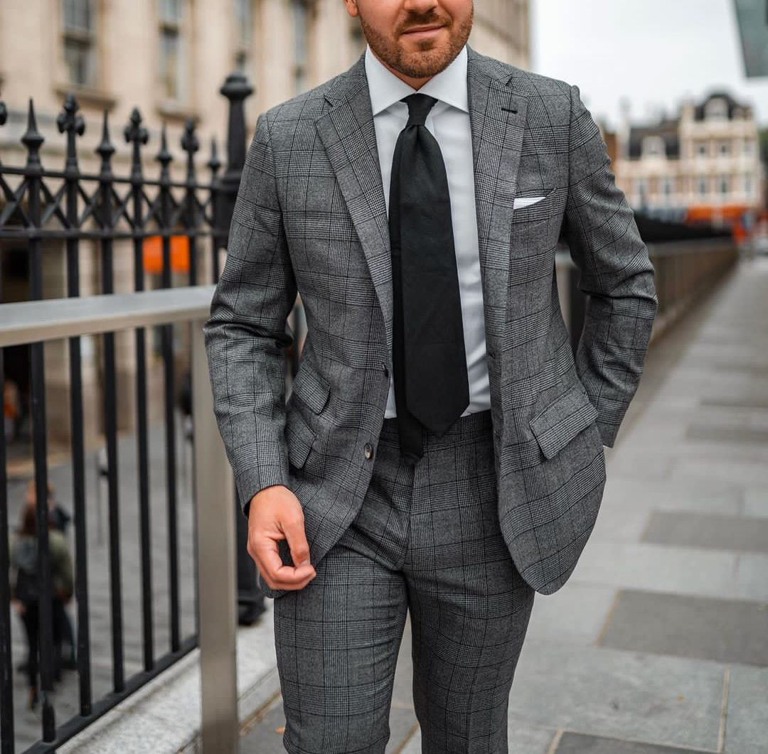 Men'S Grooming Daily - Garnitur męski szyty na miarę, 2-częściowy