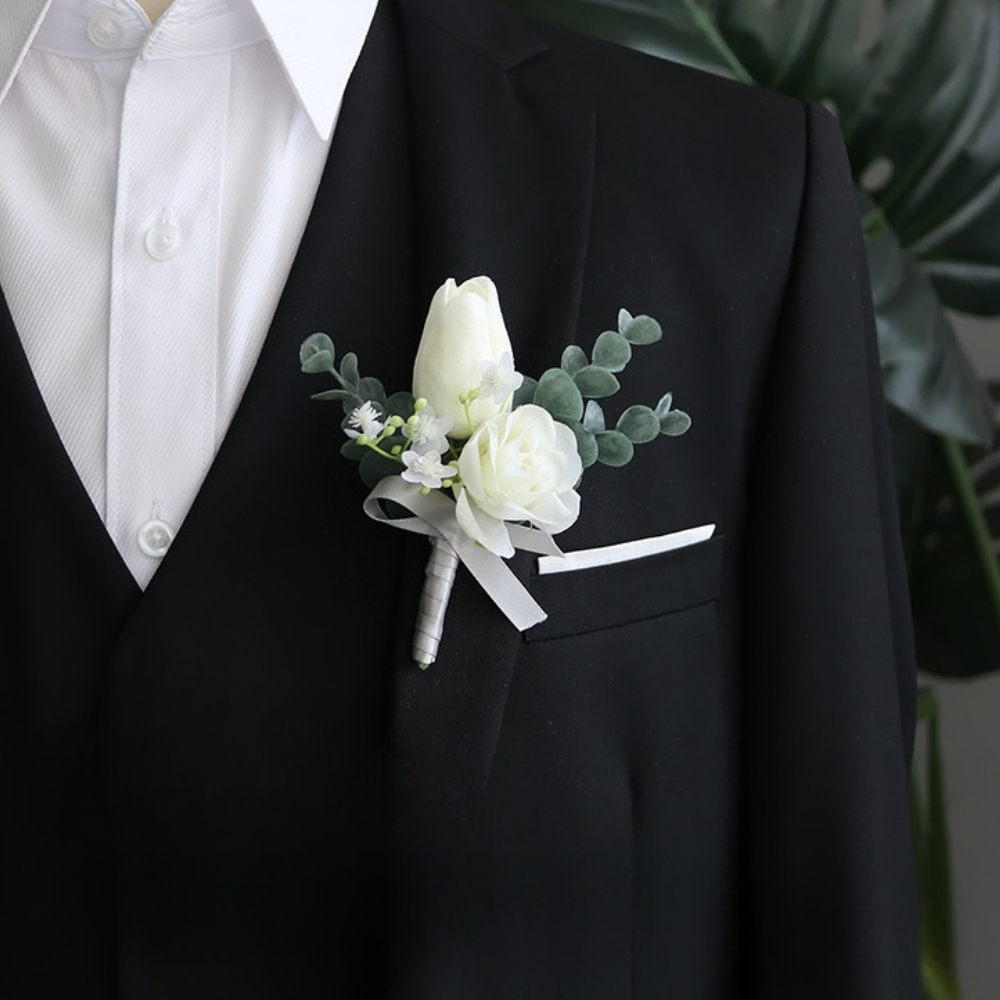 Groom Boutonniere Dekoracja śl – Men'S Grooming For Marriage recenzja i cena