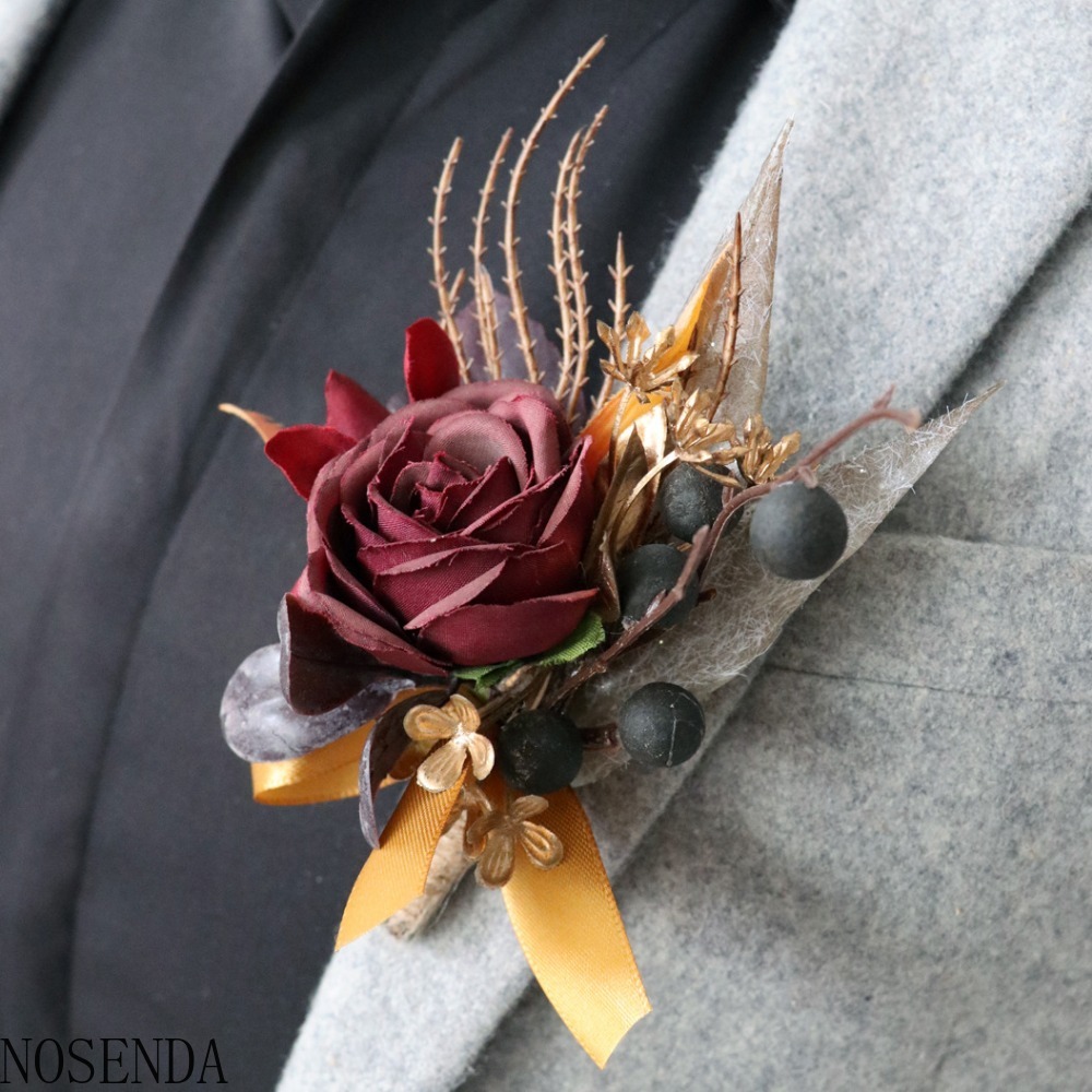 Burgundowa jedwabna róża sztuc – Men'S Grooming For Marriage recenzja i cena